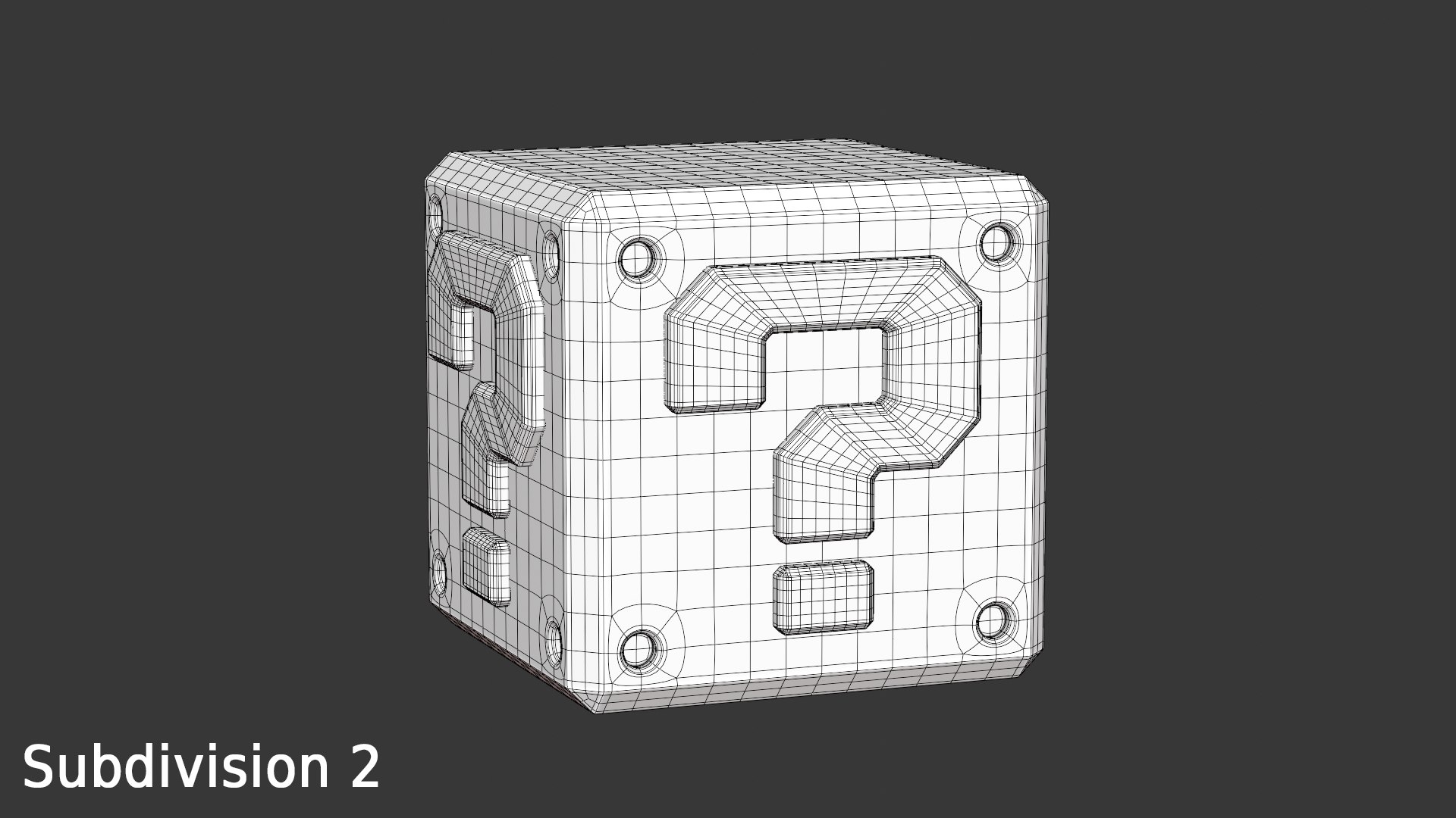 Mystery Block Mario 3D model https://p.turbosquid.com/ts-thumb/RC/AoPE6K/f7/wirerender5/png/1738855714/1920x1080/fit_q87/aedd9b7ba4a16025b436dc501b79e80dd3178211/wirerender5.jpg