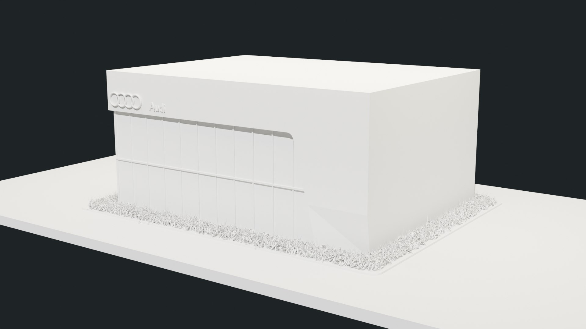 Audi Car Showroom-gallery 3D Model - TurboSquid 1702848