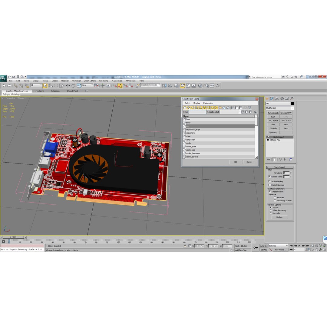 Graphics Card 2 3d Model