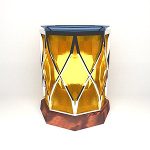 3D wood scented wax warmer model