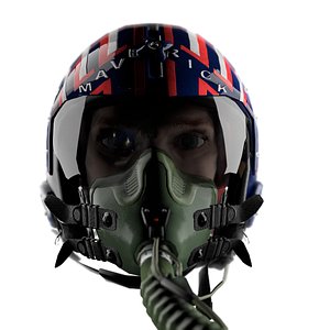 fighter helmet 3D model