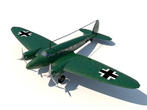 3d heinkel 111 bomber