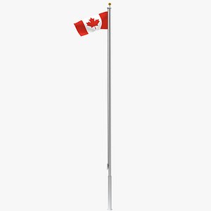 Canada Flag on 12 Feet Pole