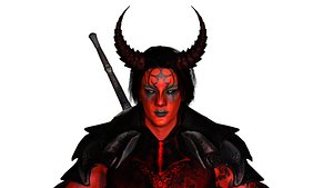 3D AAA 3D FANTASY MALE CHARACTER - THE DEVIL WARRIOR 01 model