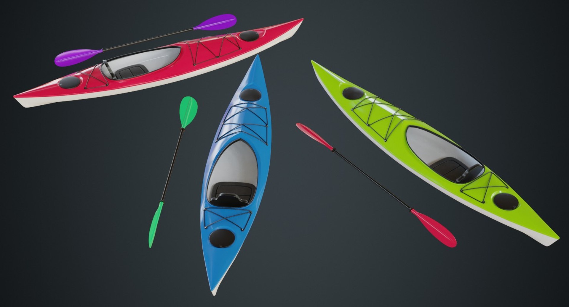 3D Model Kayak 2a - TurboSquid 1398361
