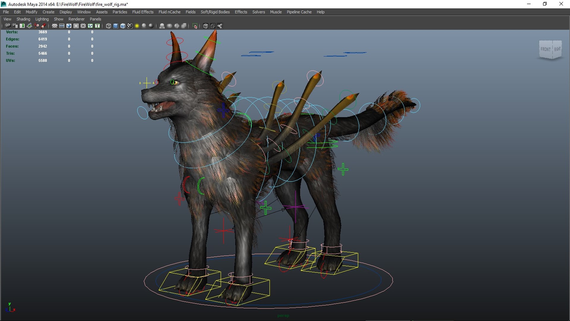 3D Wolf Rig Studio License Model - TurboSquid 1320295