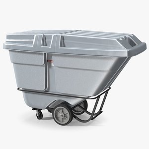 3D Utility Uline Tilt Truck Gray