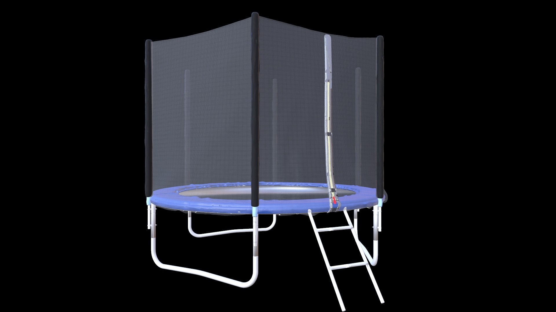 Outdoor Trampoline With Enclosure Net 3D - TurboSquid 2386842