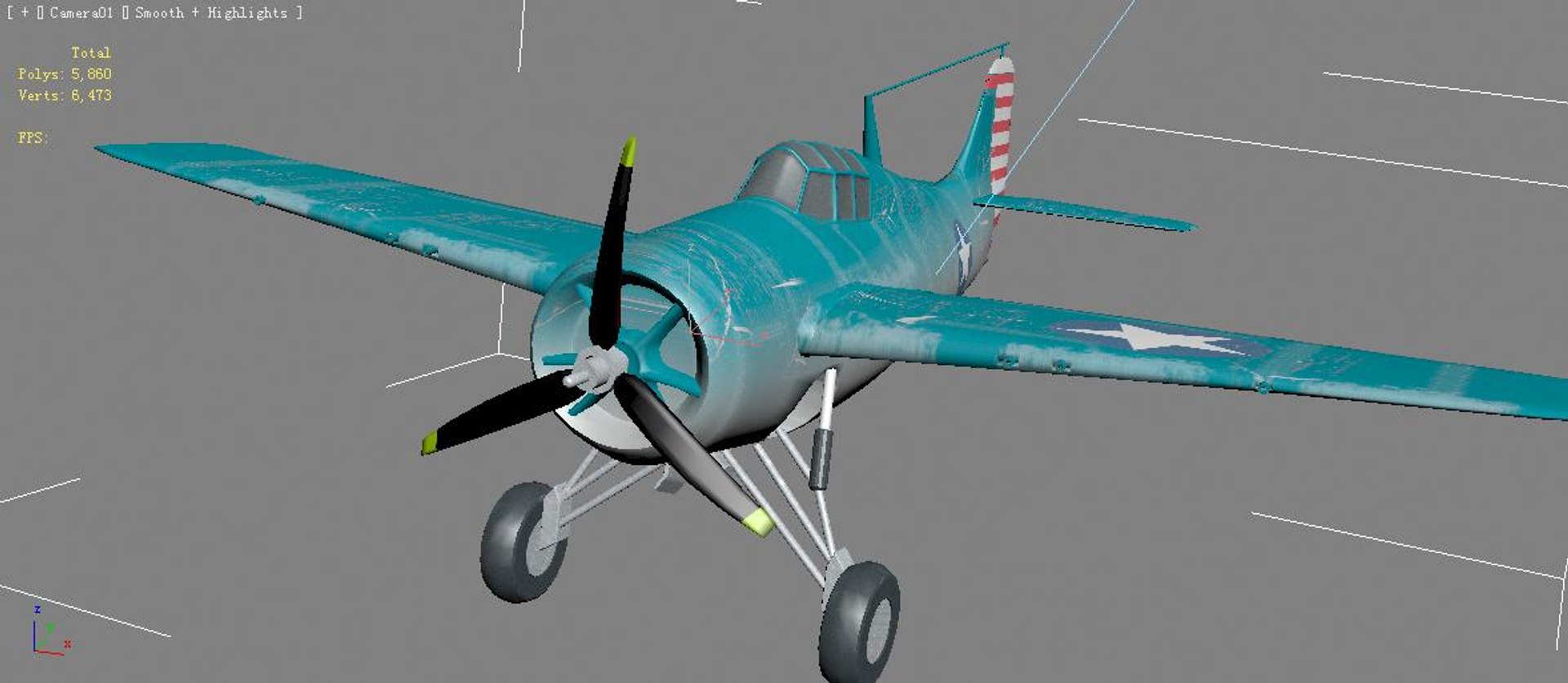 3D F4f Wildcat Fighter Plane - TurboSquid 1737514