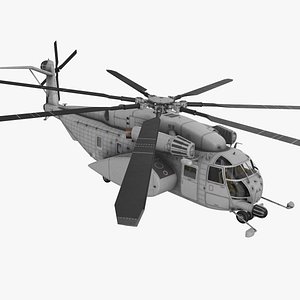 3D model MH-53E Sea Dragon Blank Livery Basic Animation