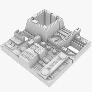 3D Death Star Tile 5 model