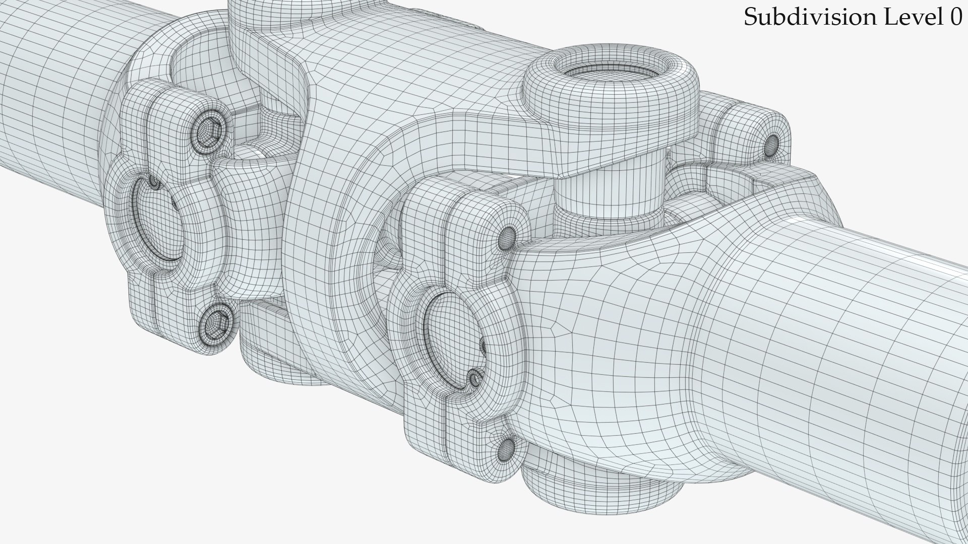Double Cross Cardan Joint 2 3D Model - TurboSquid 1984854