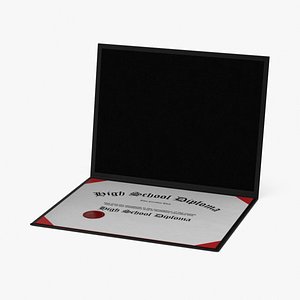 High School Diploma in Folder