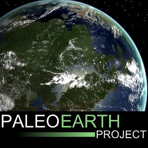 3d model paleoglobe earth late carbonferous