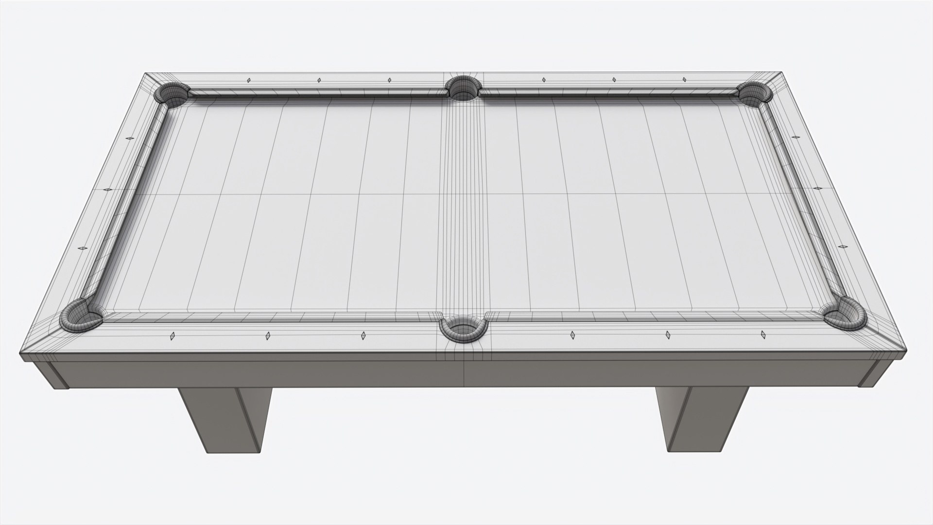 Billiard Pool Table 9-foot 01 Model - TurboSquid 2073625