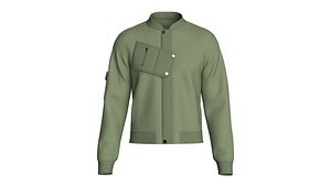 3D Men Nomad Cargo Flight Jacket