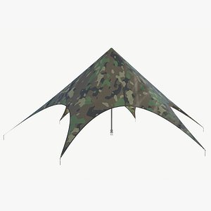 Star Tent Military 3D model