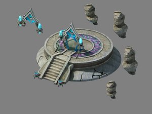 nagisen grassland - temple 3D model