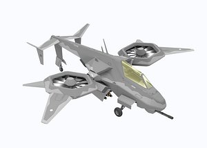 Sci-fi Attack Helicopter