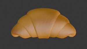 Realistic 3D croissant 3D