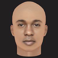 Low Poly Kendrick Lamar Rapper Head