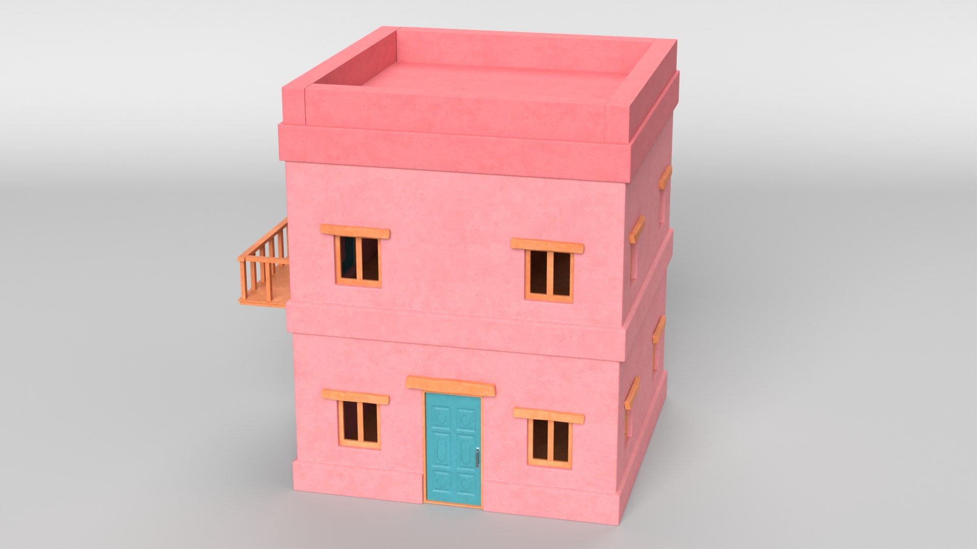 Stylized Building 4 3D Model TurboSquid 1993893