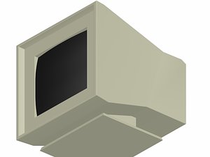 Low Poly CRT Monitor