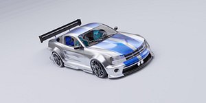 Generic car 07 model in Blender