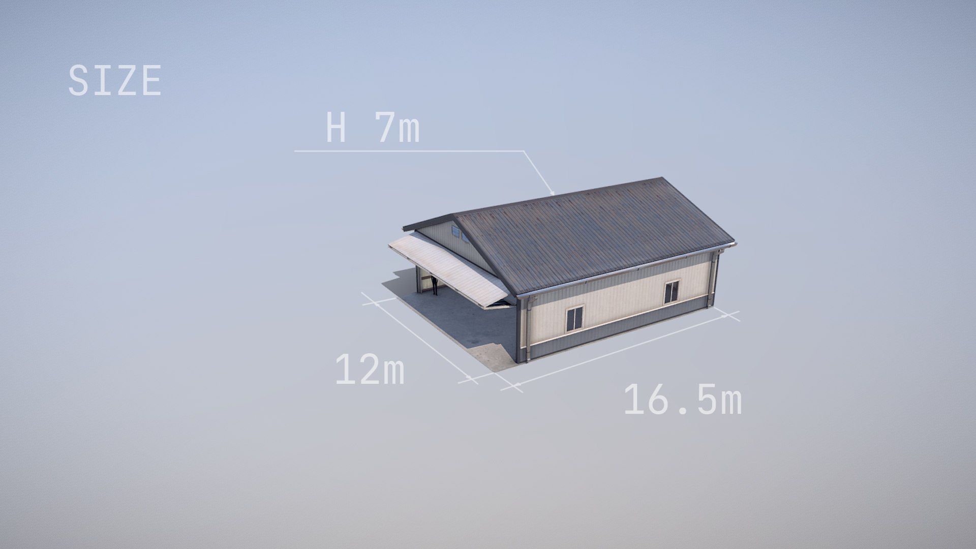 Airfield Hangar 12m Vr1 DARK model https://p.turbosquid.com/ts-thumb/RC/yKktbM/WV/screenshot_airfield_hangar_12m_vr1_dark___004/jpg/1687803007/1920x1080/fit_q87/e0f95ffdf8132027b16c188b6d2b1522952cef63/screenshot_airfield_hangar_12m_vr1_dark___004.jpg