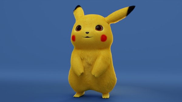 Personagem de desenho animado Pikachu Modelo 3D - TurboSquid 2076940