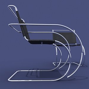 3d model mies van swinging chairs