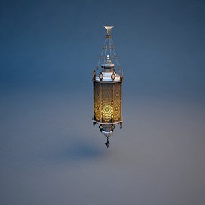 3d model oriental lamp