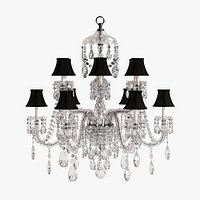 DUCHESS LARGE CHANDELIER WITH CUT ARMS