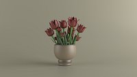 Cartoon Tulip