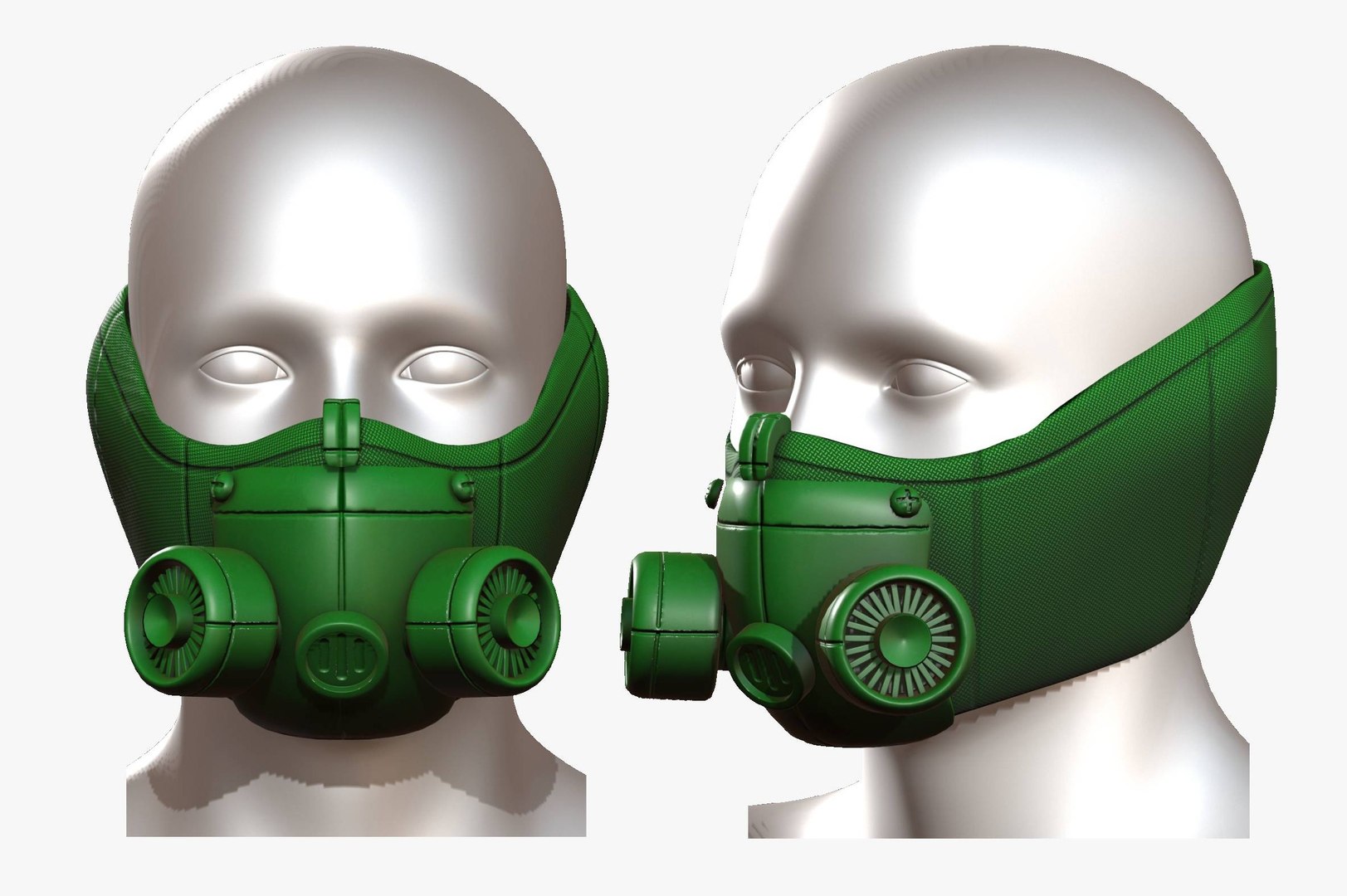 Gas mask model - TurboSquid 1602833