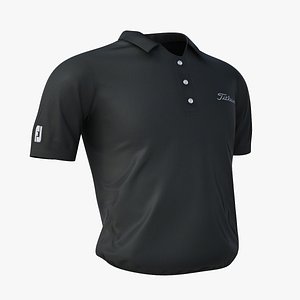 3d model - titleist golf shirt