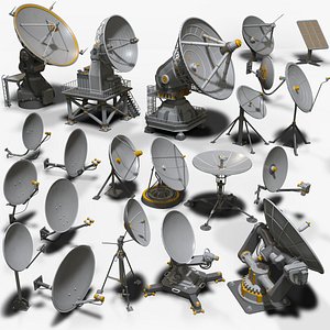 Antennas Collection - 21 pieces 3D model