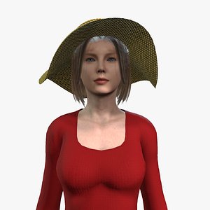 Detailed Girl Character 3D model