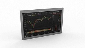 3D Financial Trading Display Screen 8