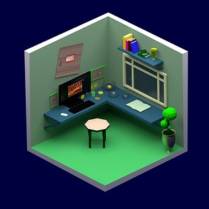 3D room marvel model