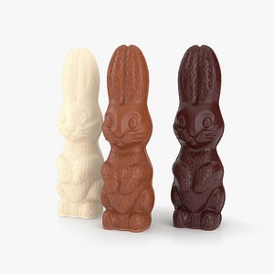 Chocolate Bunnies 3D