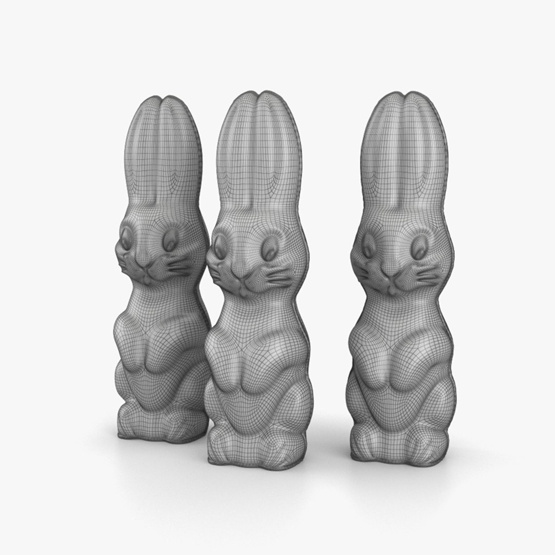 Chocolate Bunnies 3D TurboSquid 1735343