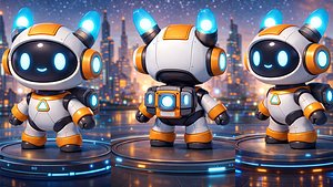 Low Poly Robot Character