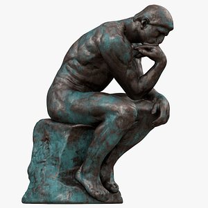 The Thinker Outdoor Statue 3D model