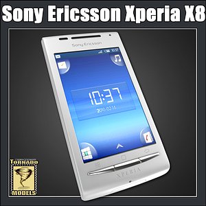 sony ericsson xperia x8 3d model