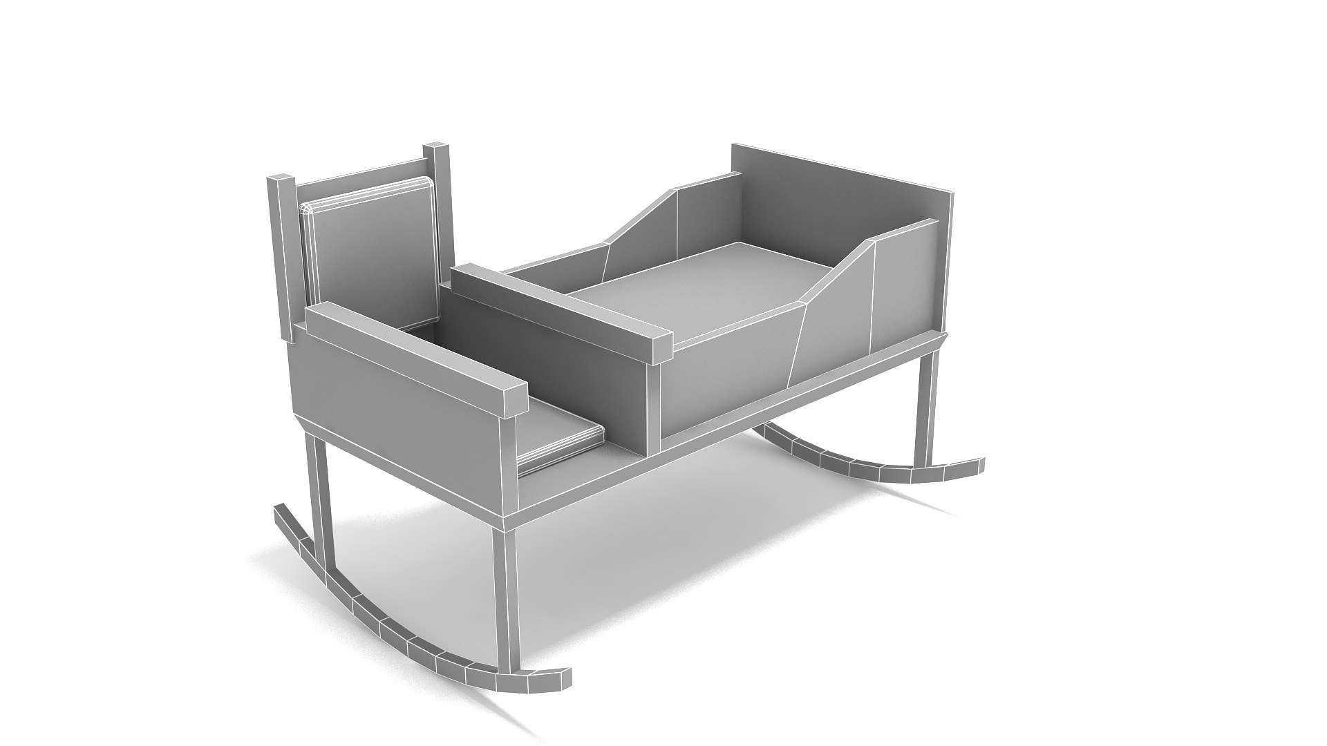 Baby Rocking Chair 3D model TurboSquid 2099620