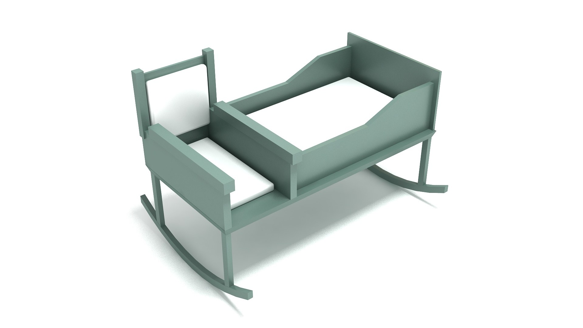 Baby Rocking Chair 3D model - TurboSquid 2099620