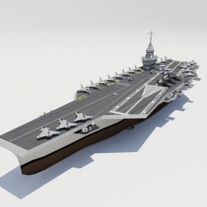 french  PANG aircraft carrier 3D