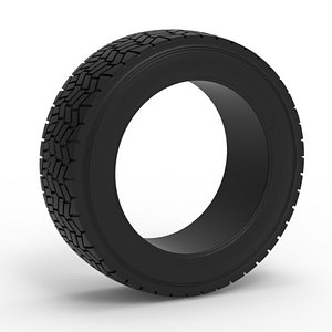 3D Offroad tire 141 Scale 1 to 25 model