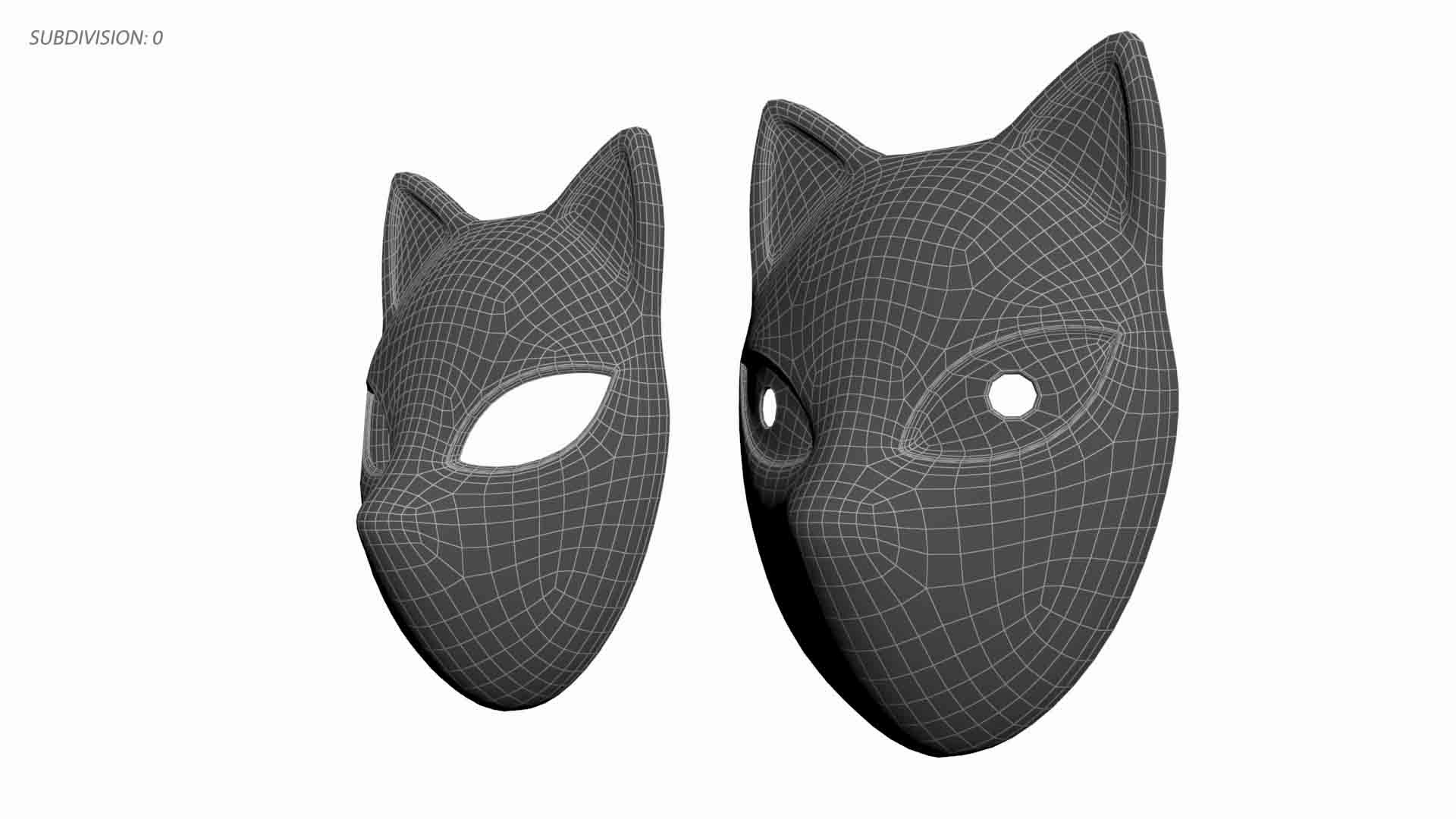 3D 2 Demon Hunter Masks Model - TurboSquid 2258475